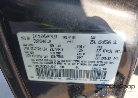 2002 Jeep Liberty Limited from USA, damaged, VIN 1J4GL58K82W148643